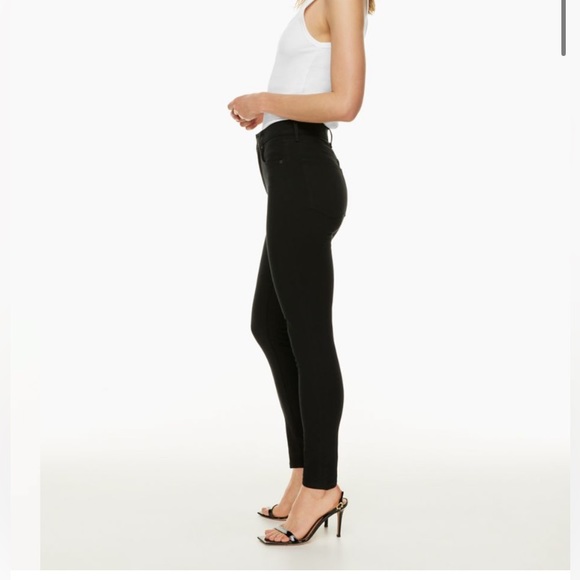 Aritzia- Denim Forum Lola Hi-Rise Skinny - Black size 26L/25 - Picture 7 of 8